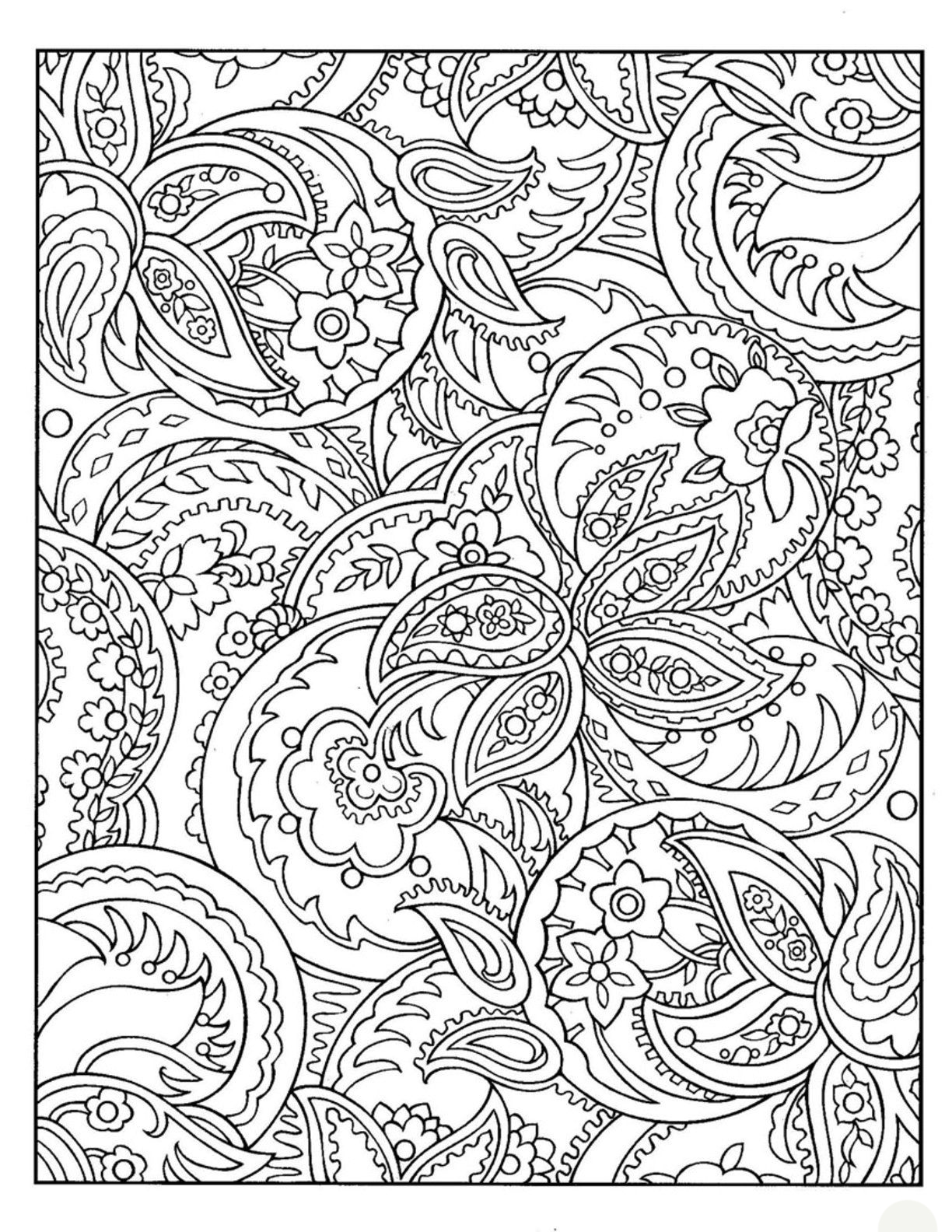 Pattern coloring pages