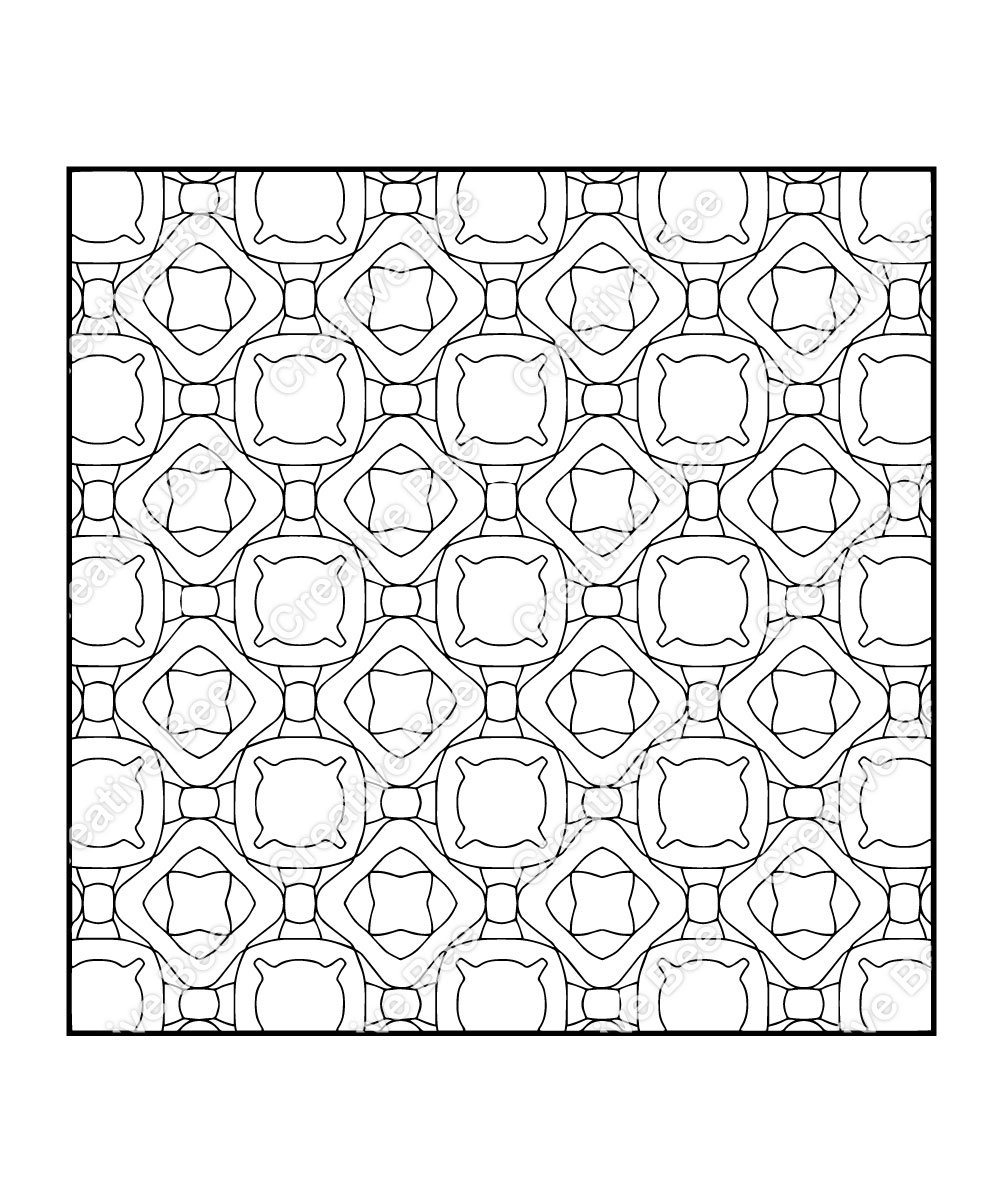 Geometric patterns coloring book