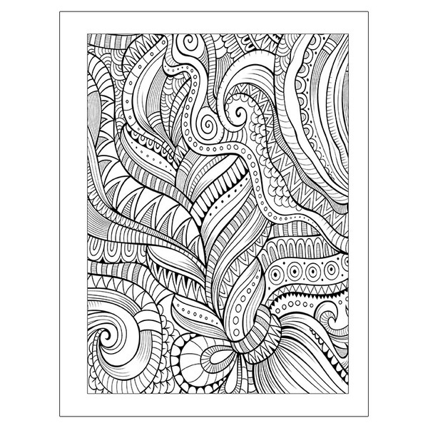 Adult coloring book patterns theme with colored pencils health promotions now