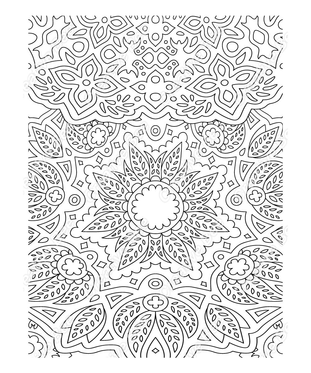 Patterns adult coloring book