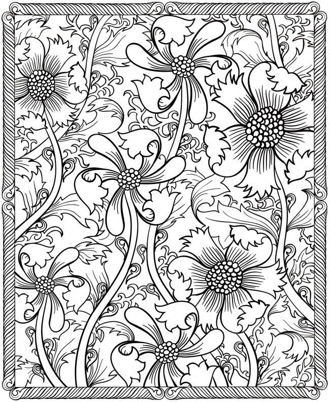 Pattern coloring pages