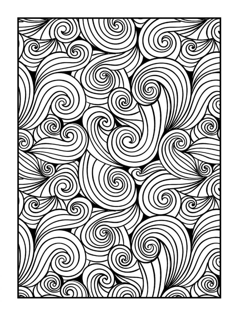 Large print adult coloring book big beautiful simple patterns