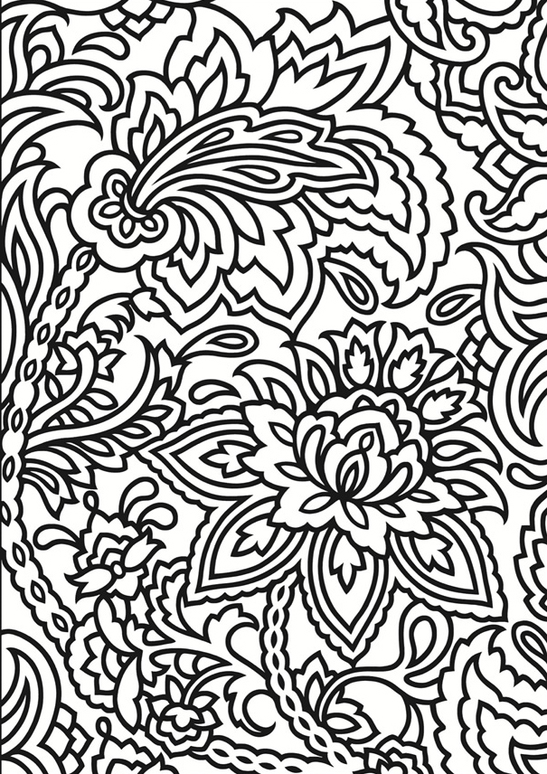 Pattern coloring pages