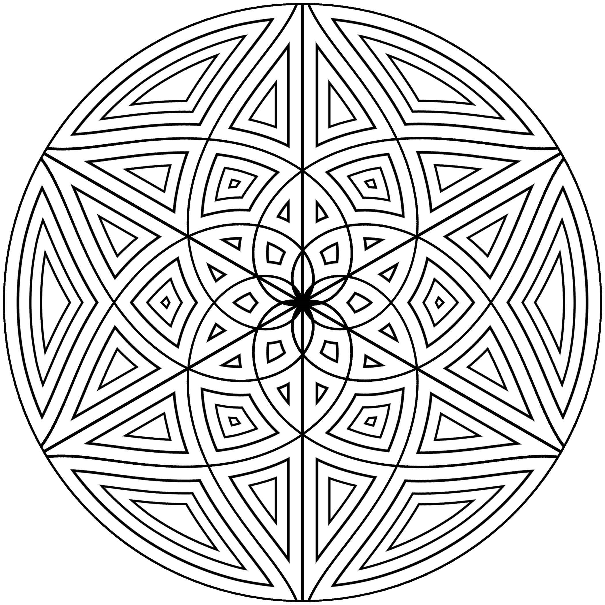 Pattern coloring pages