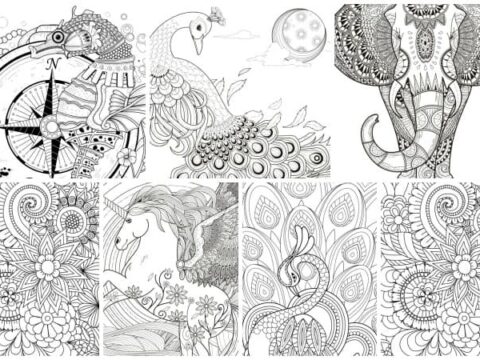 Free printable adult coloring pages