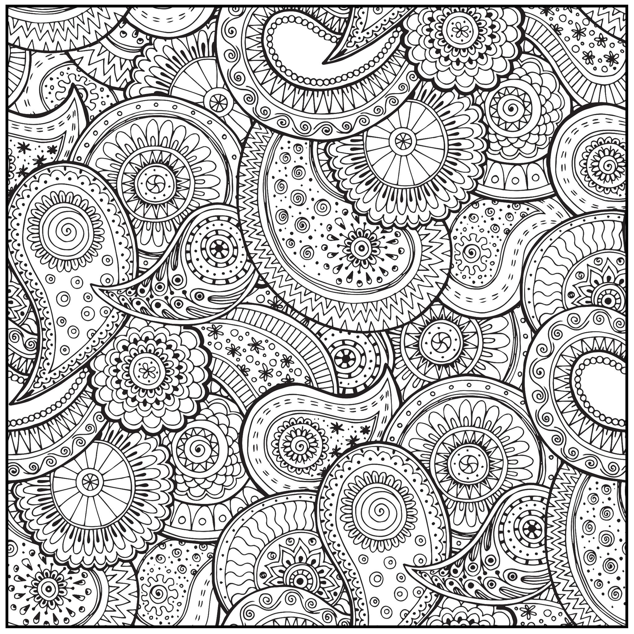 Adult coloring pages patterns