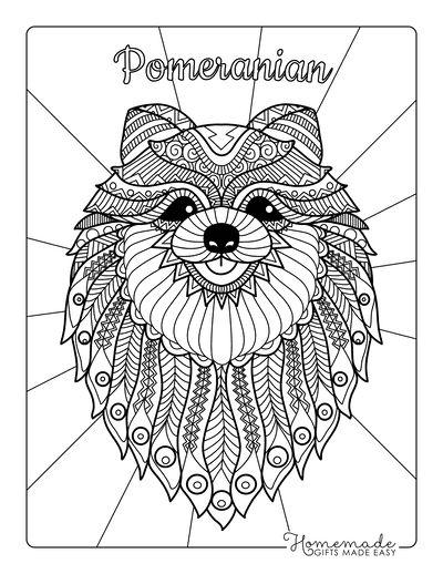 Free dog coloring pages for kids adults