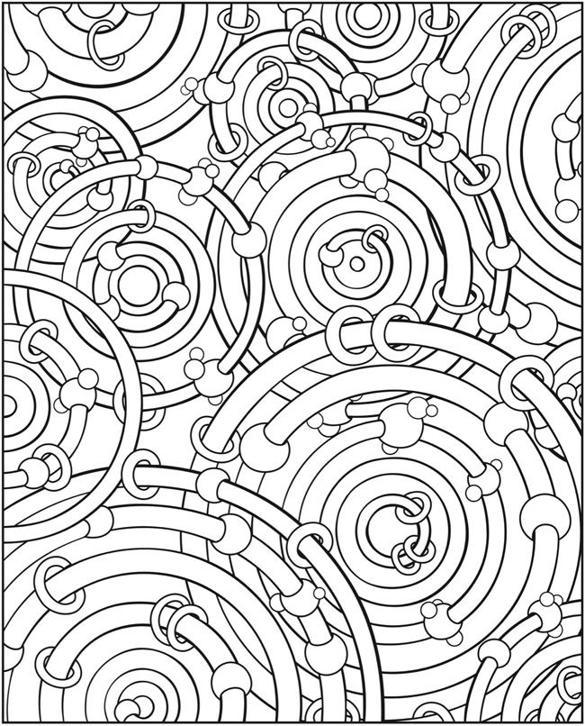 Pattern coloring pages