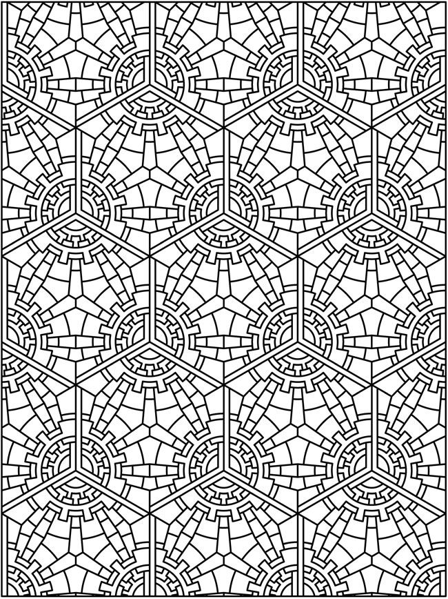 Pattern coloring pages