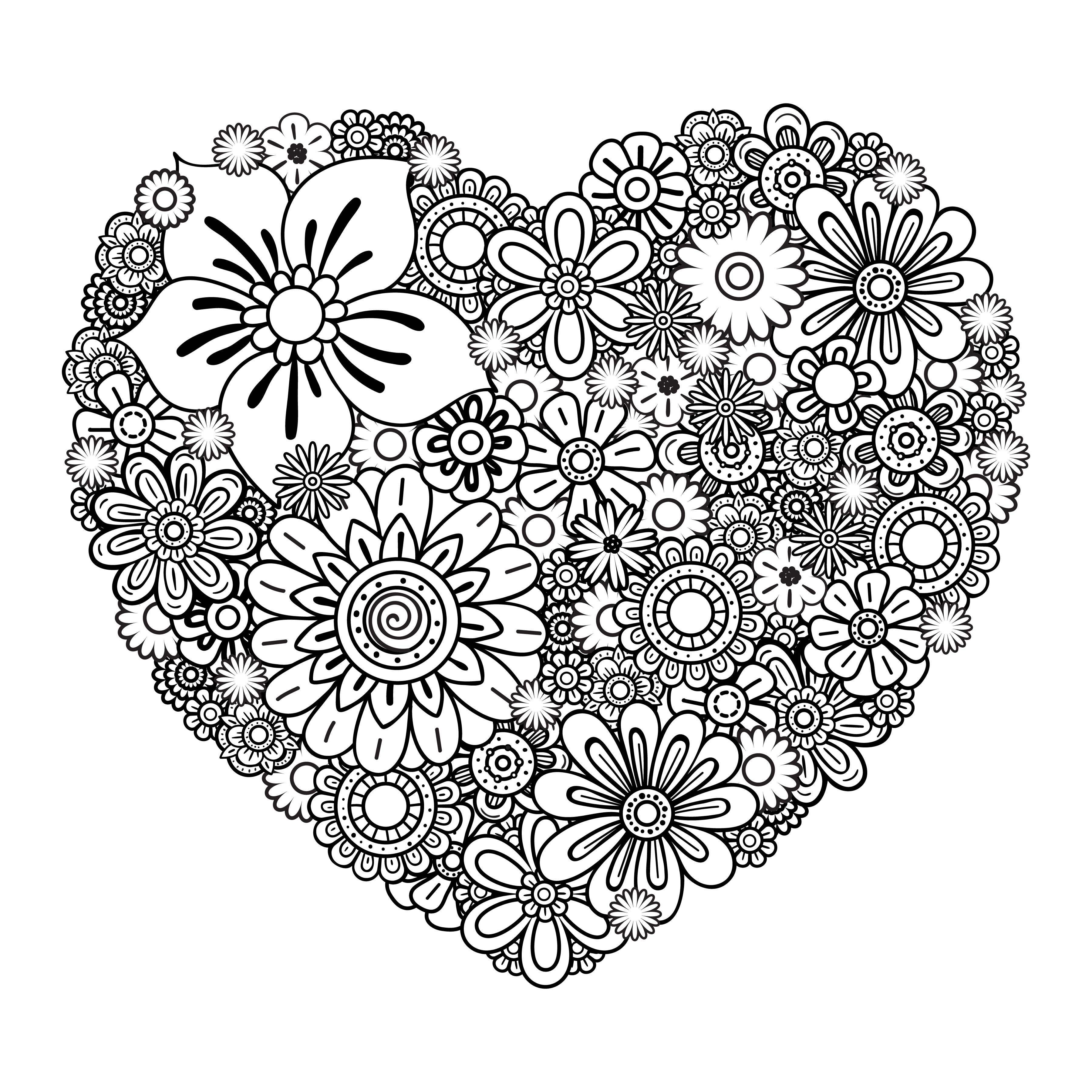 Heart svg floral heart svg valentines day design