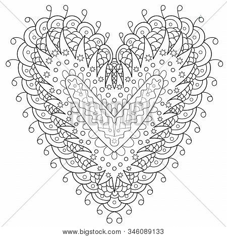 Adult coloring page vector photo free trial bigstock