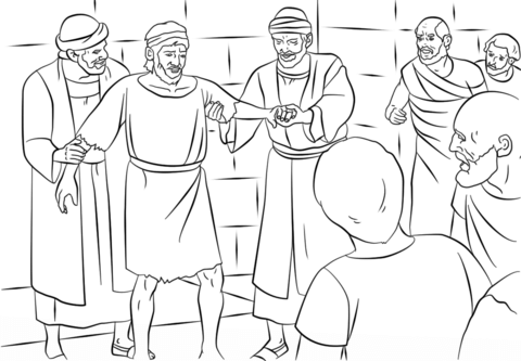 Paul and barnabas in lystra coloring page sunday school coloring pages bible coloring pages coloring pages