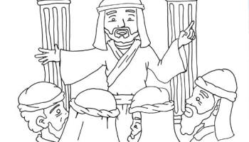 Acts bible book coloring page