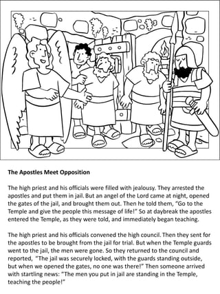 Stories from the book of acts for children coloring book pdf