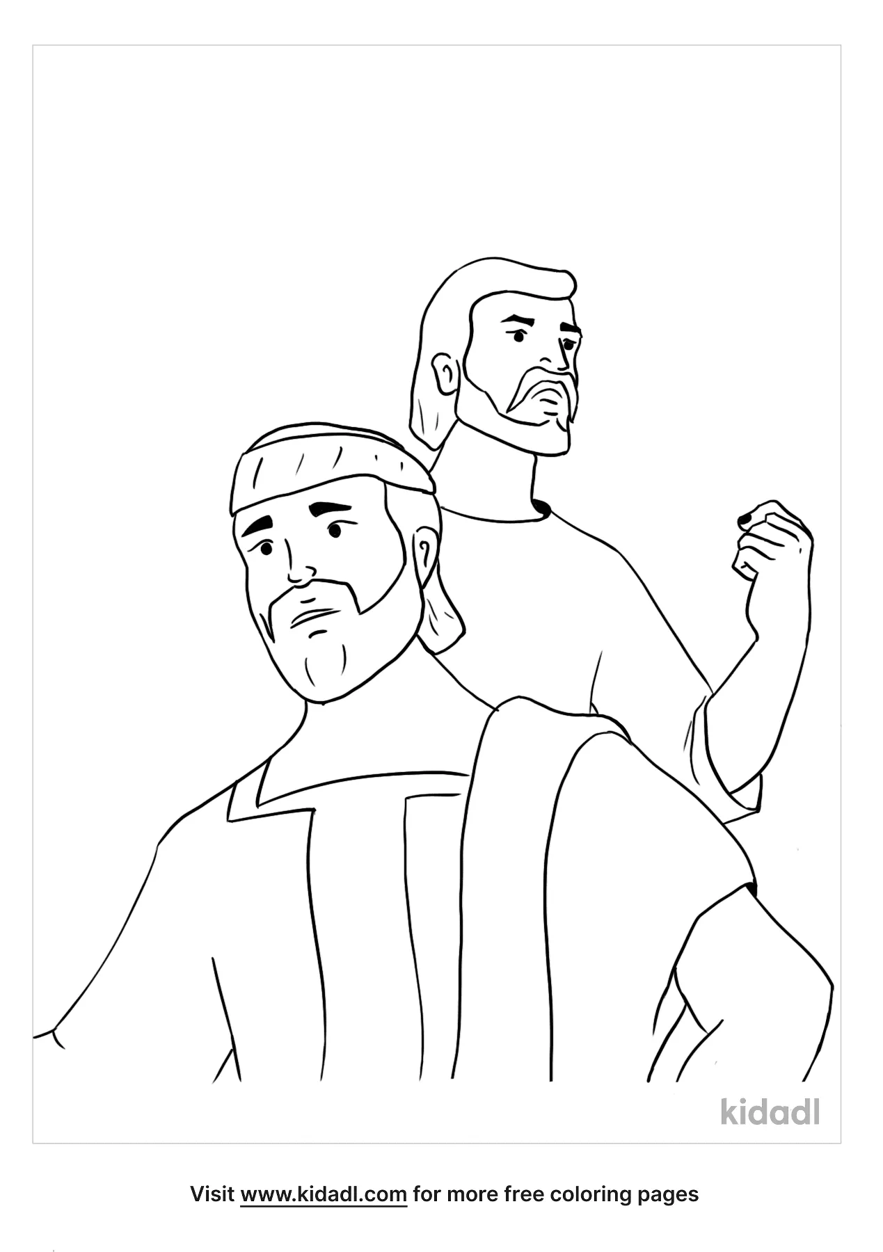 Free paul and barnabas coloring page coloring page printables