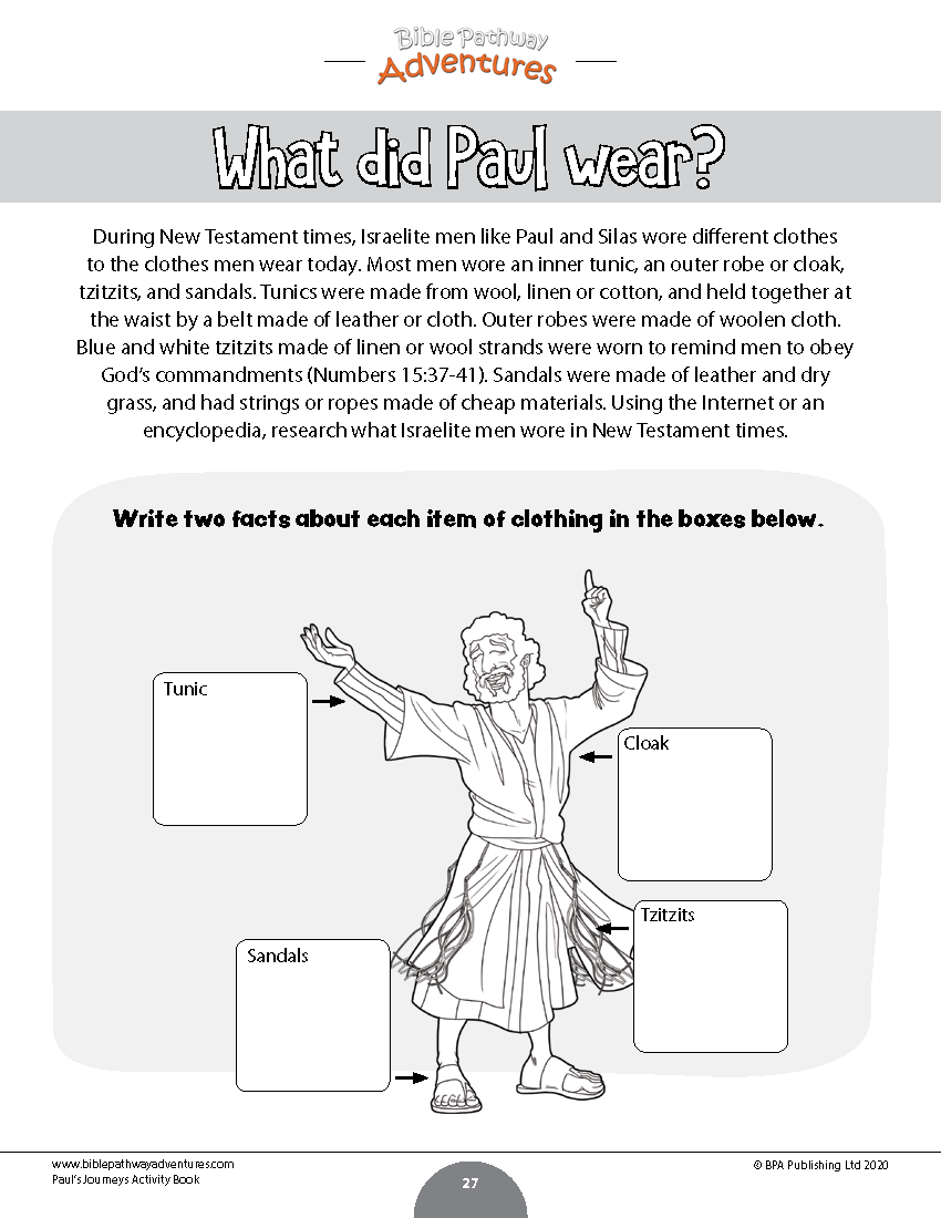 Pauls journeys activity book pdf â bible pathway adventures