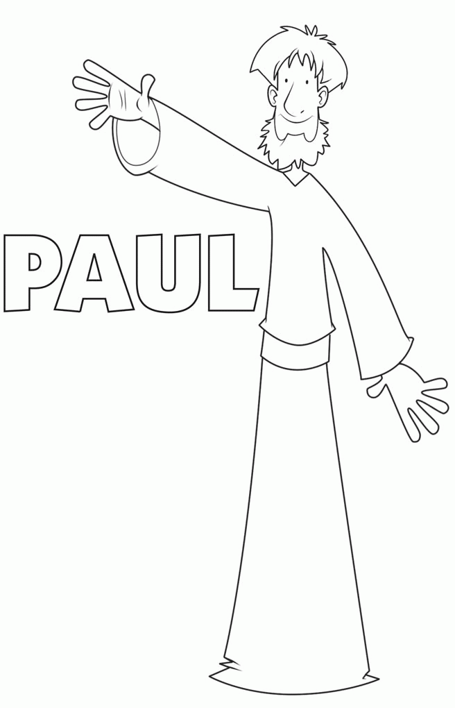 Printable paul and barnabas coloring page