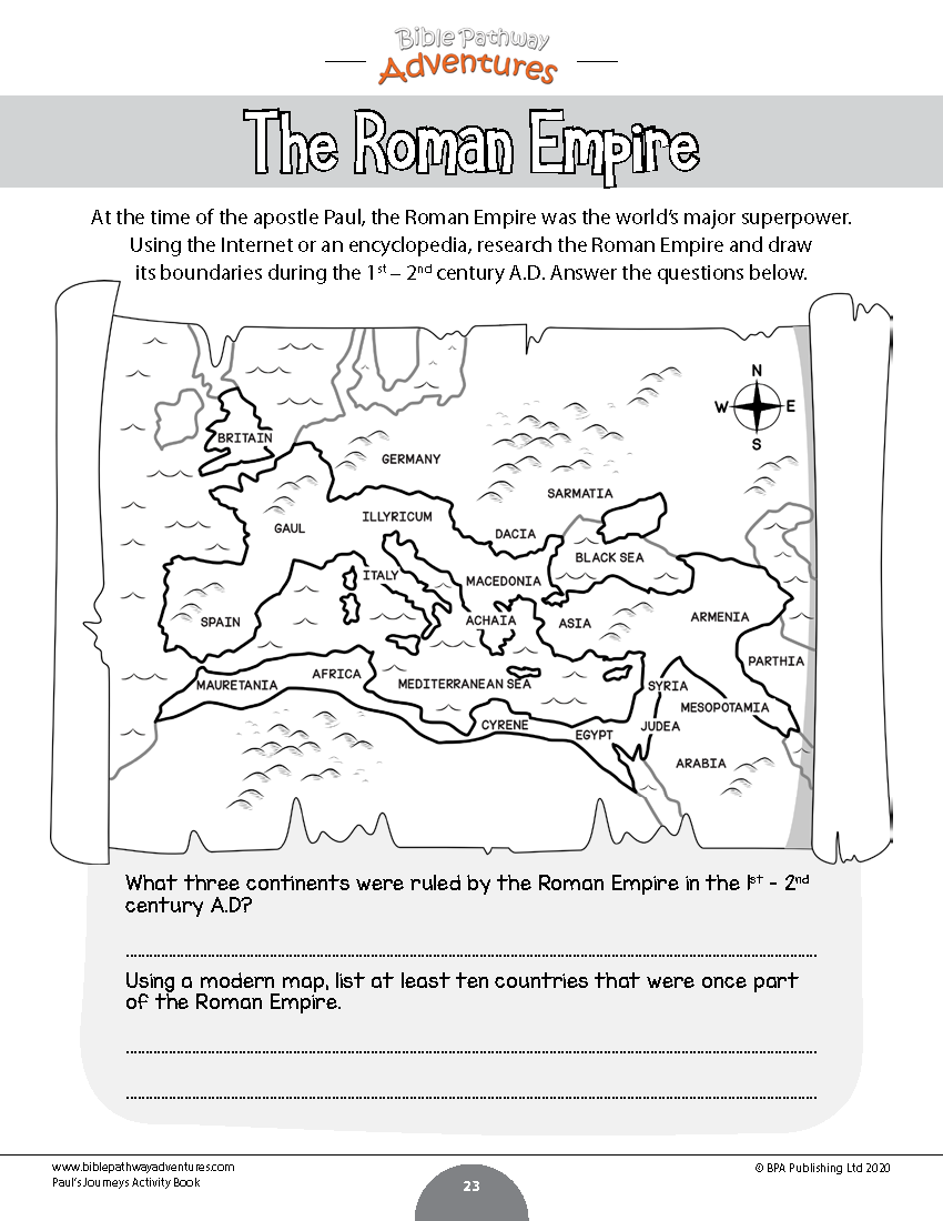 Pauls journeys activity book pdf â bible pathway adventures