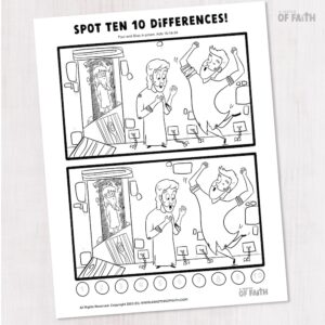 Paul and silas spot the difference â easy bible crafts for kids