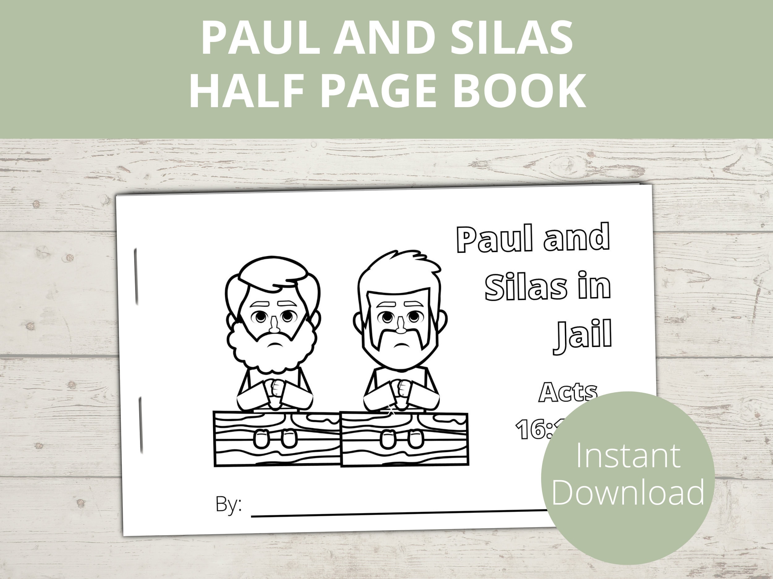 Paul and silas mini book paul and silas in jail bible story sunday school crafts homeschool bible preschool bible activities