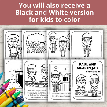 Paul and silas in jail bible posters coloring pages bulletin board ideas