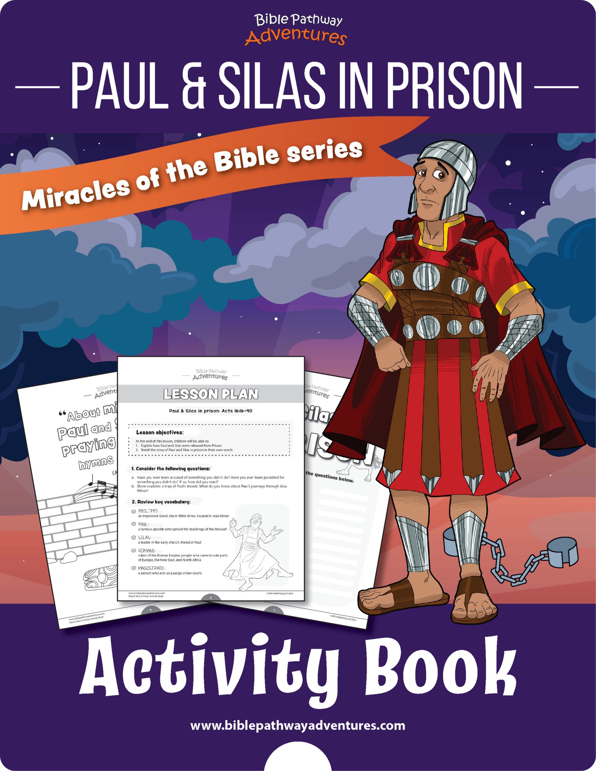 Paul and silas in prison activity book pdf â bible pathway adventures