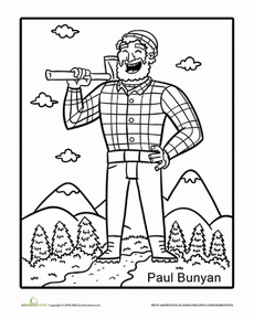 Tall tales paul bunyan worksheet education tall tales activities tall tales paul bunyan