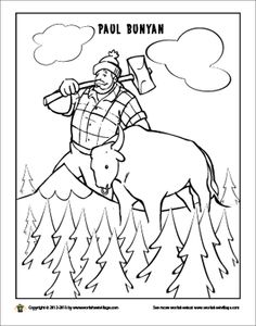 Paul bunyan the lumberjack babe the blue ox ideas paul bunyan babe the blue ox lumberjack