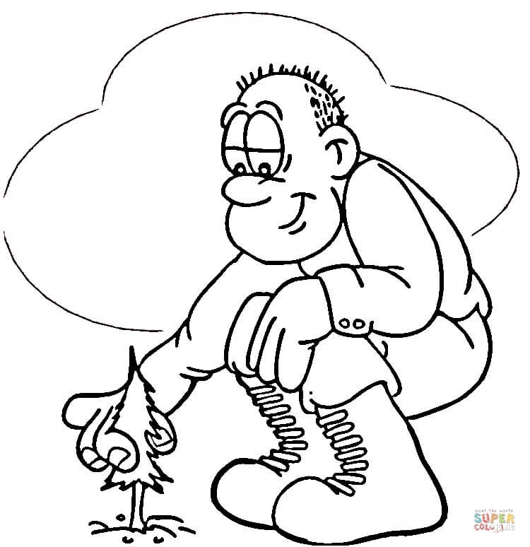 Paul bunyan coloring page free printable coloring pages