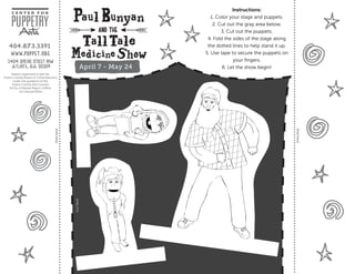 Paul bunyan activity sheet ppt