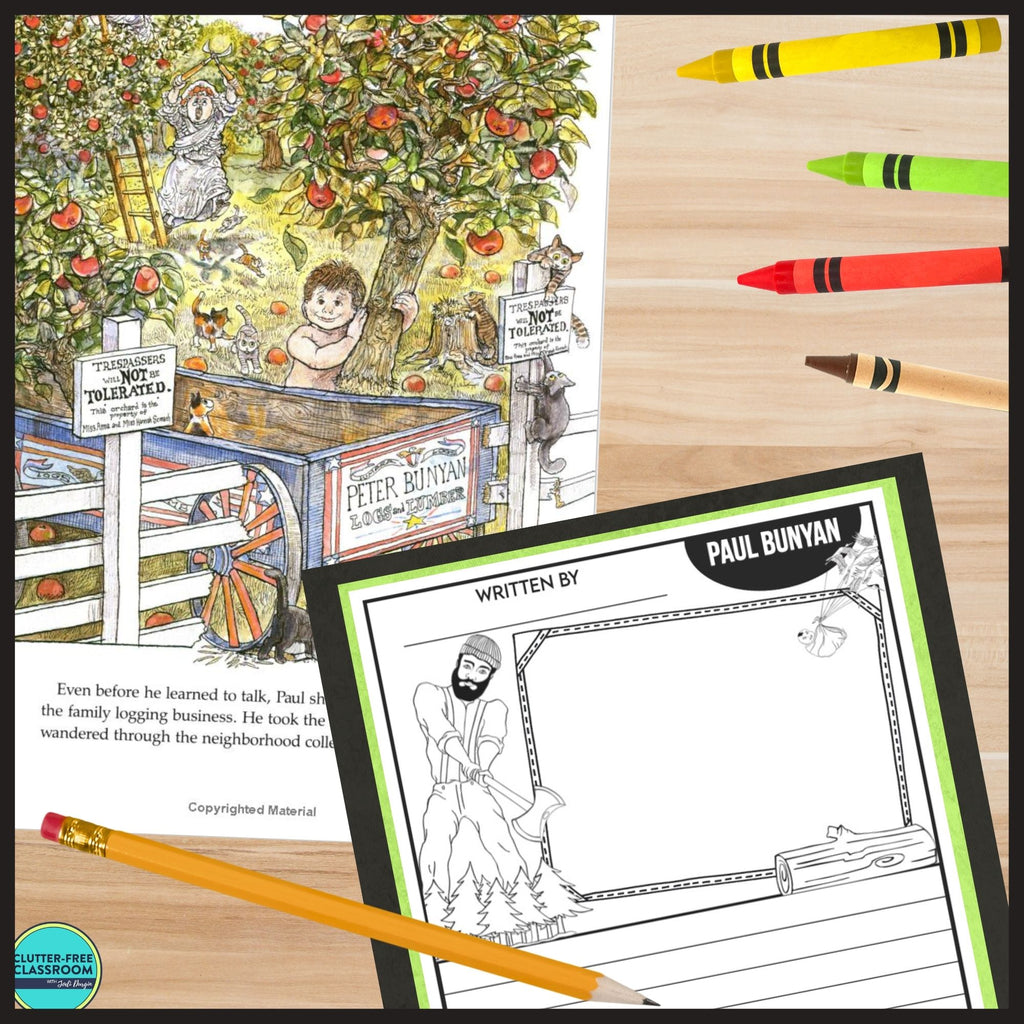 Paul bunyan activities and lesson plan ideas â clutter free classroom store