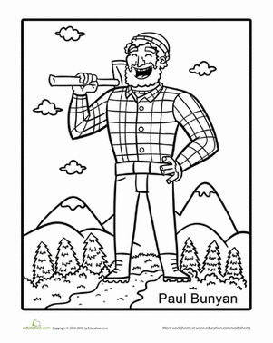 Tall tales paul bunyan worksheet education tall tales tall tales activities paul bunyan