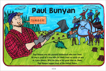 Paul bunyan tall tale printable mini