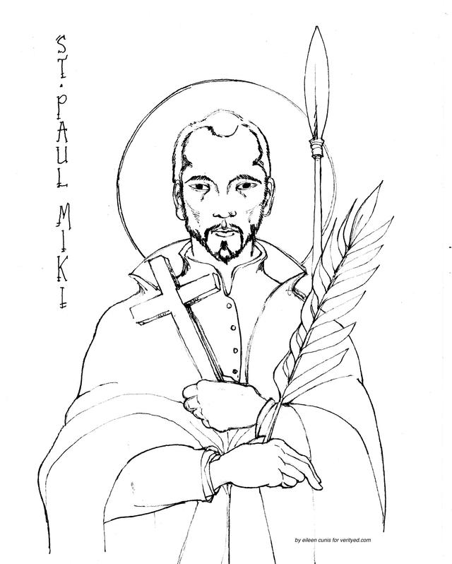 Saints coloring pages