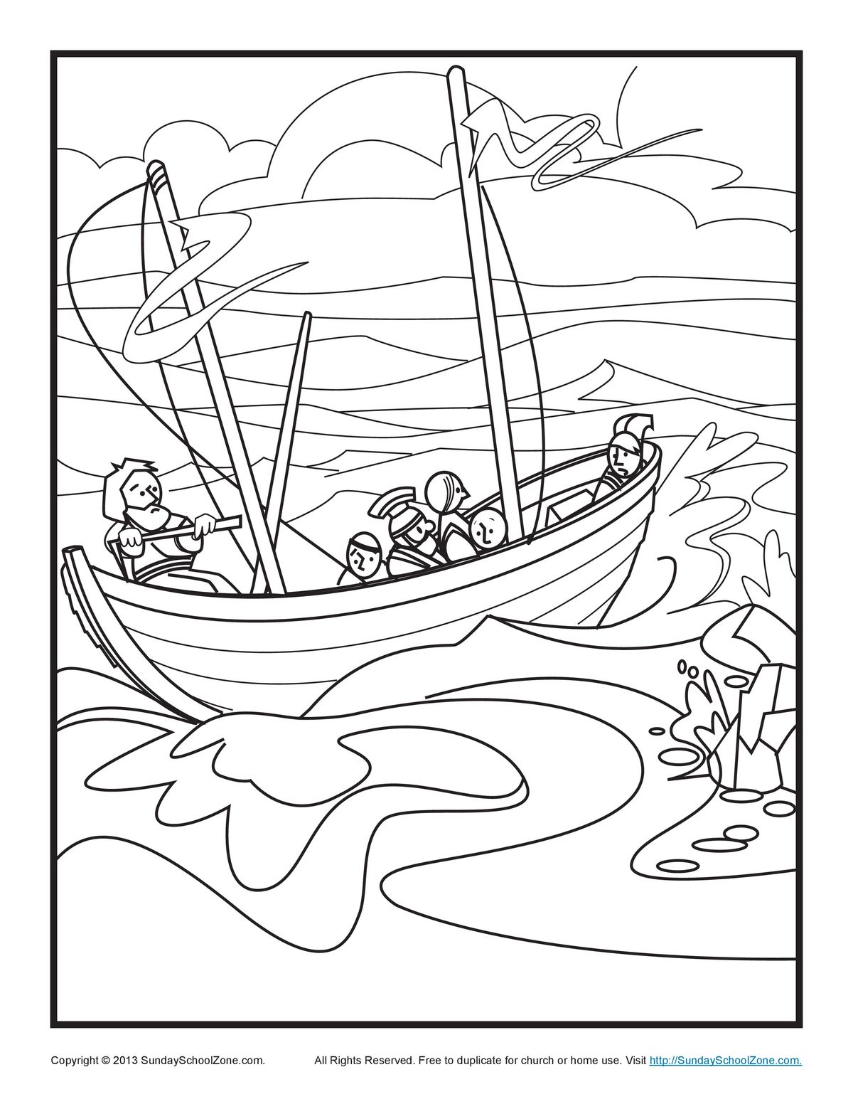 Pauls shipwreck bible coloring page bible coloring pages sunday school coloring pages sunday school coloring sheets