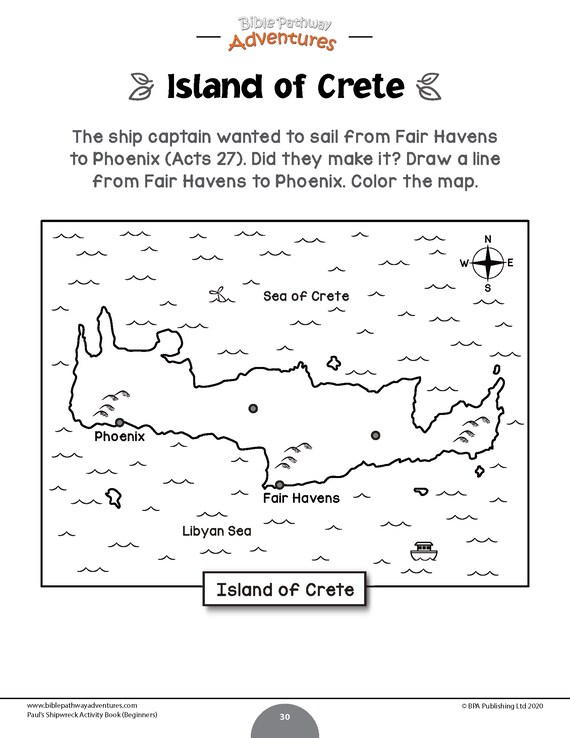 Pauls shipwreck activity book for beginners