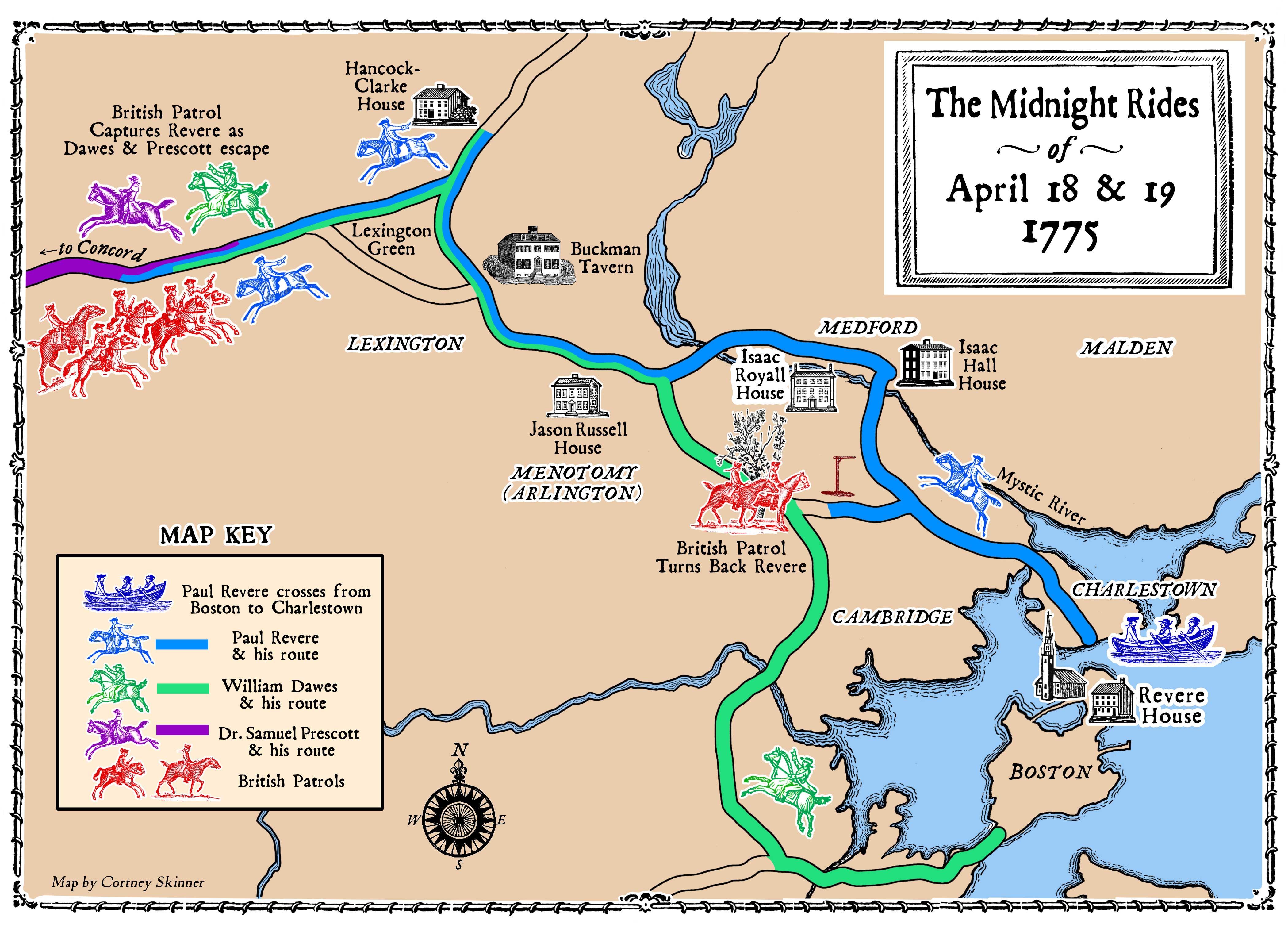 Interactive map the midnight rides