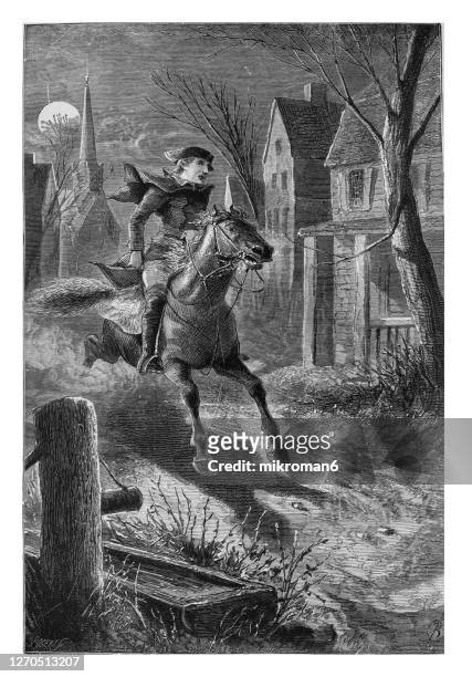 Paul revere ride stock photos high