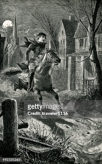 Paul revere ride stock photos high