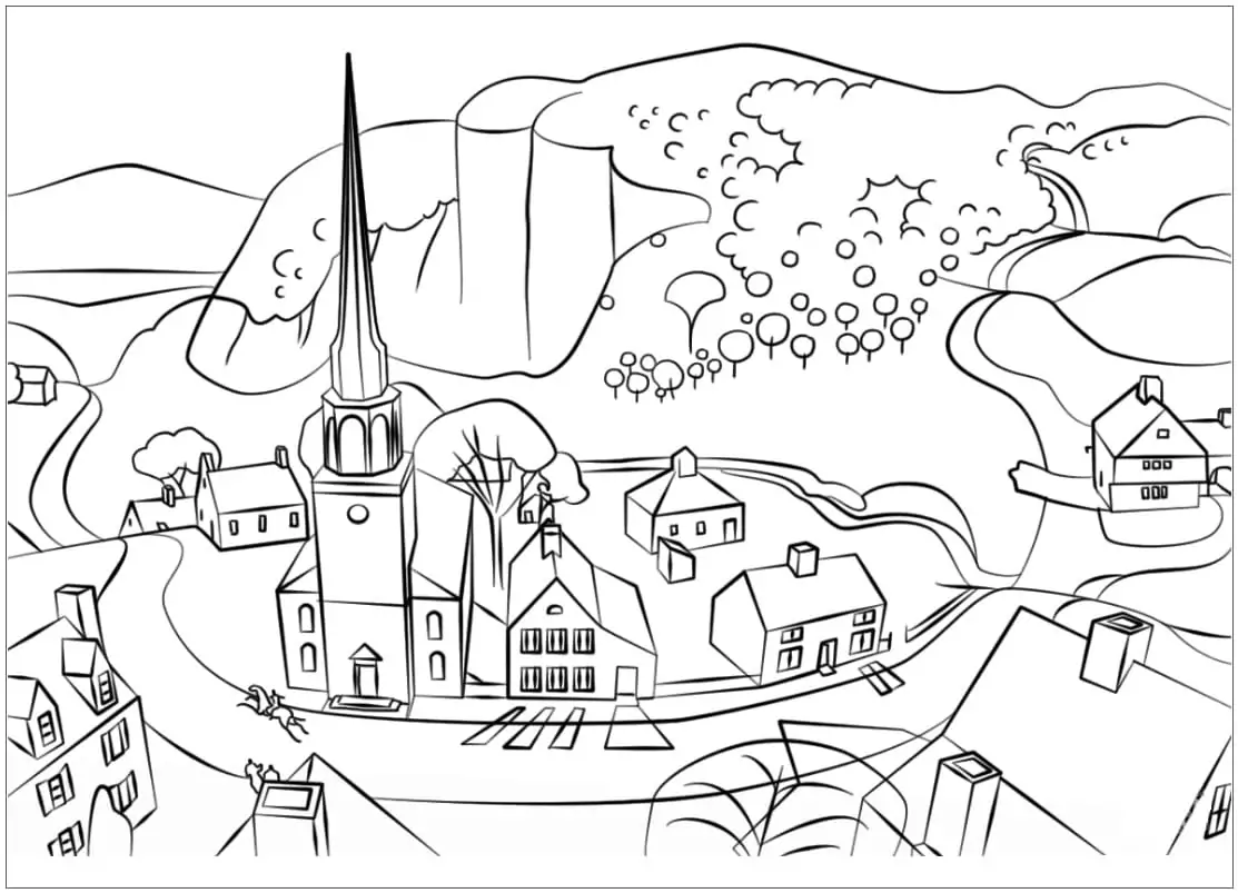 Midnight ride of paul revere coloring page