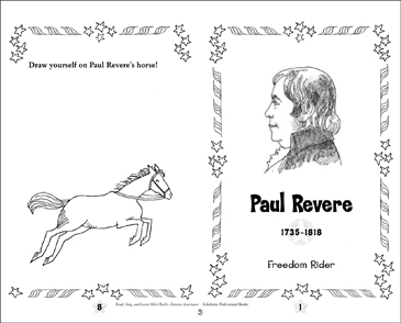 Paul revere famous american printable mini