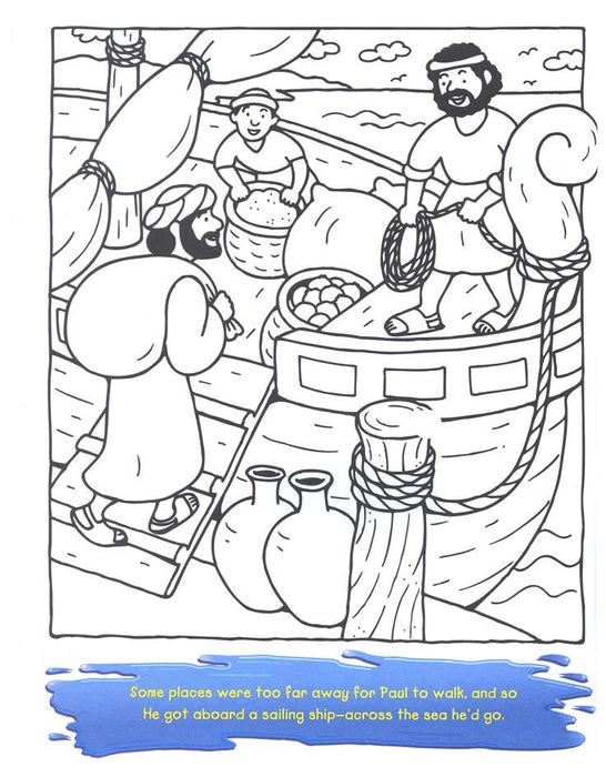 God cares for me coloring book pauls shipwreck â one stone biblical resources