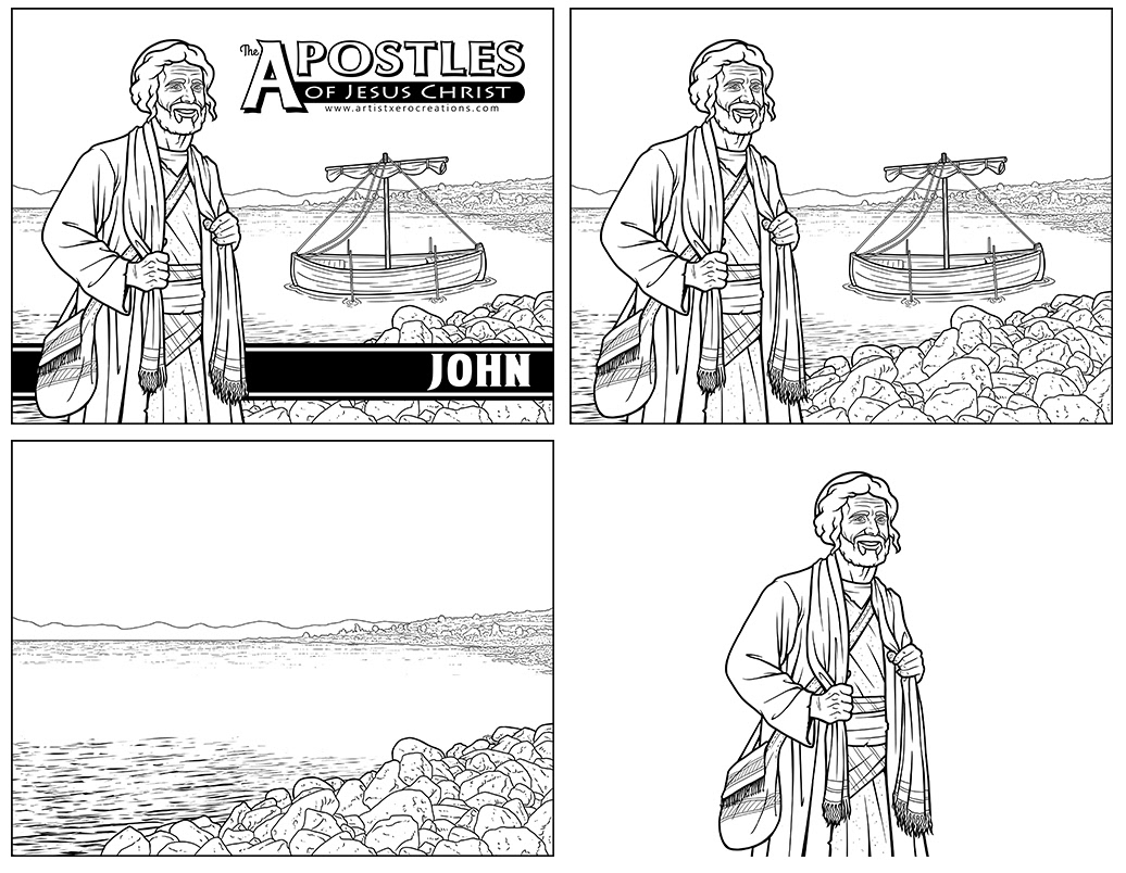 The heroes of the bible coloring pages