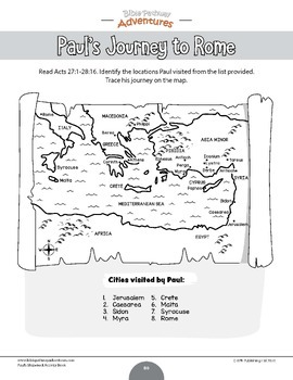 Pauls shipwreck activity book lesson plans tpt