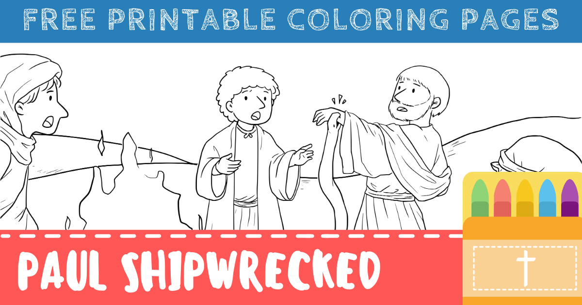 Paul shipwrecked coloring pages for kids free printables â connectus