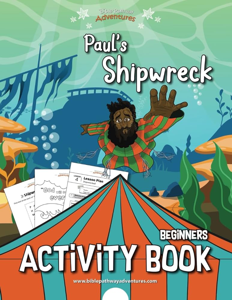 Pauls shipwreck activity book by adventures bible pathway