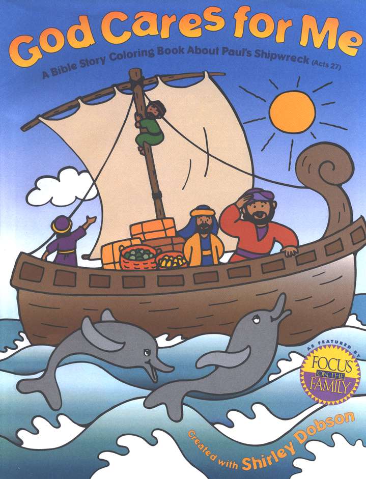 God cares for me coloring book pauls shipwreck â one stone biblical resources