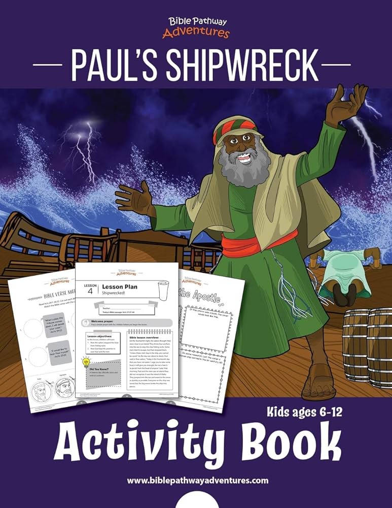 Pauls shipwreck activity book adventures bible pathway reid pip books