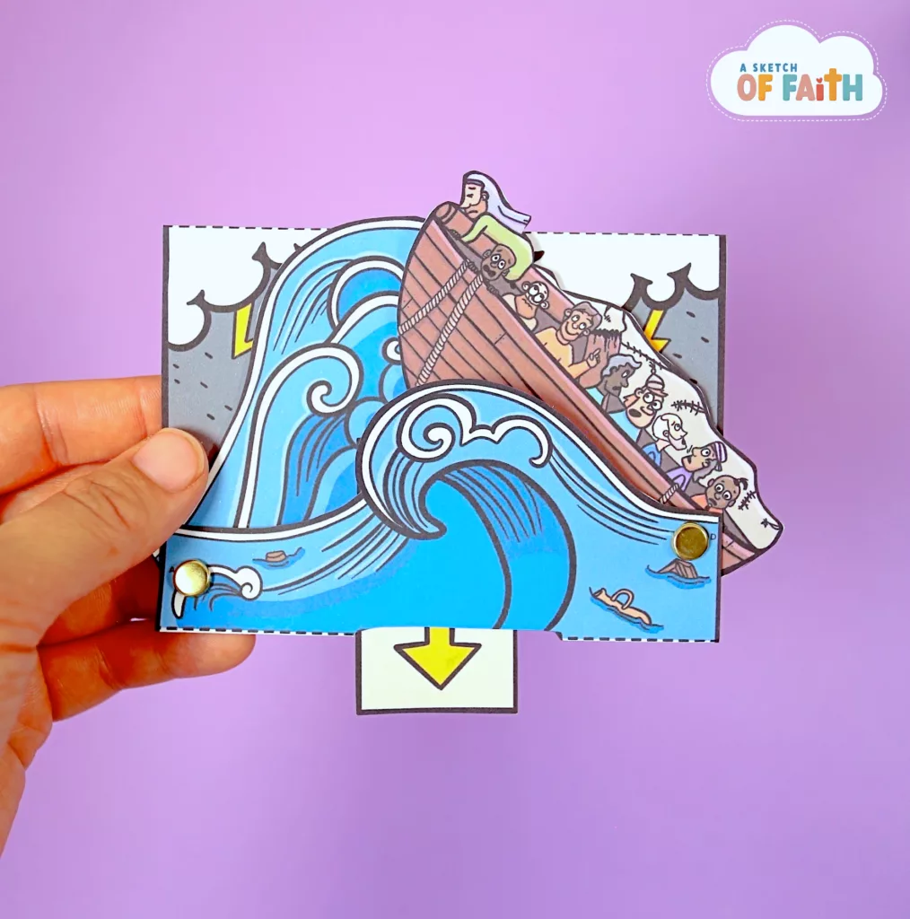 Paul caught in a storm at sea craft â easy bible crafts for kids