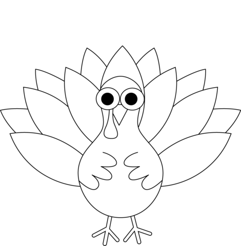 Dibujo de pavo para colorear dibujos para colorear imprimir gratis